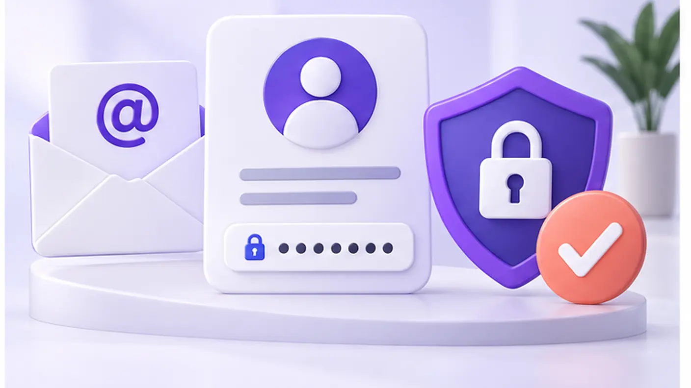 Etapas para conferir origem, e-mail e senha ao criar uma conta na TV Express