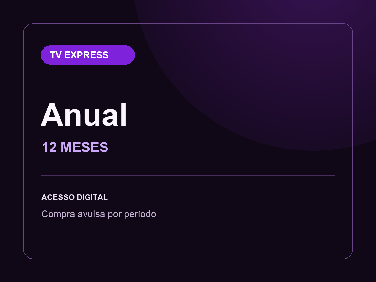 Plano TV Express Anual — 12 meses